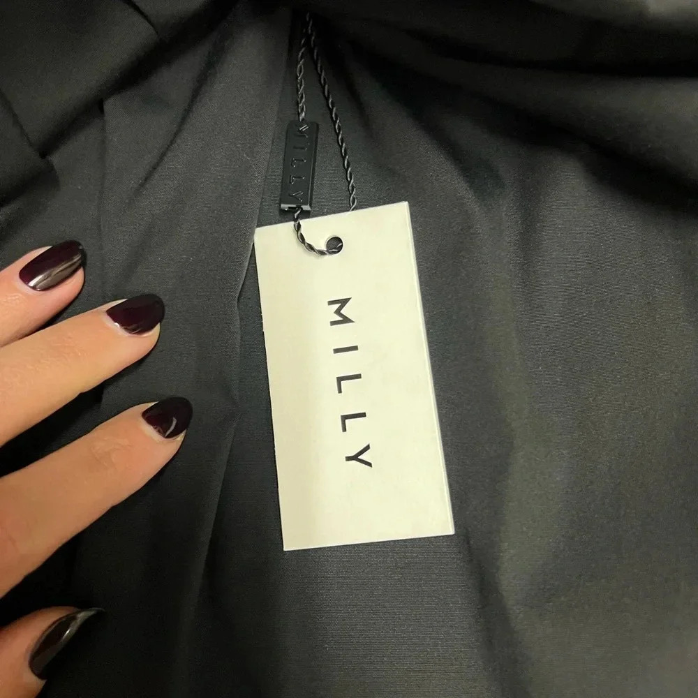 Milly Blythe New Bow Sleeve Black and White Off the Shoulder Blouse - Picture 8 of 12
